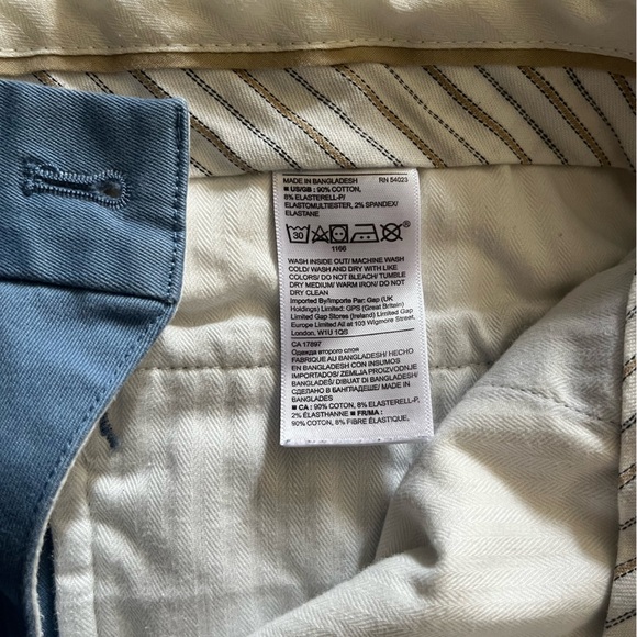 Banana Republic Men's Blue Chinos - Picture 6 of 7